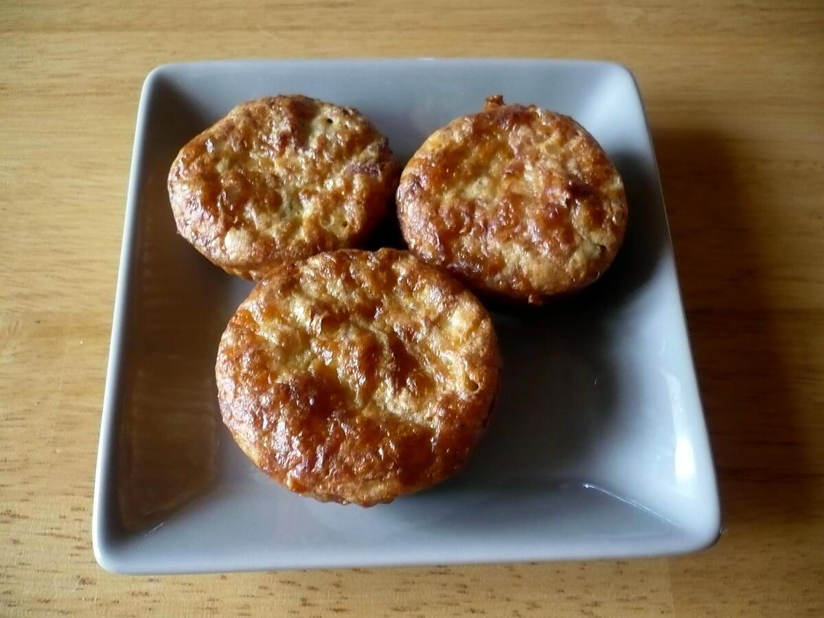 recette Muffins salés cantal/St nectaire/bacon