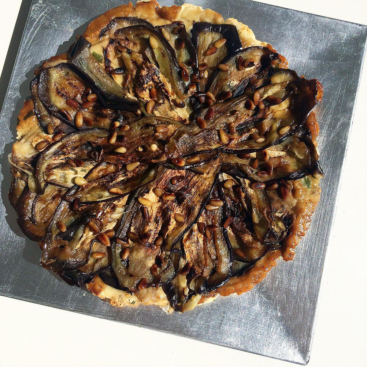 recette Tatin d'aubergines à la mozzarella