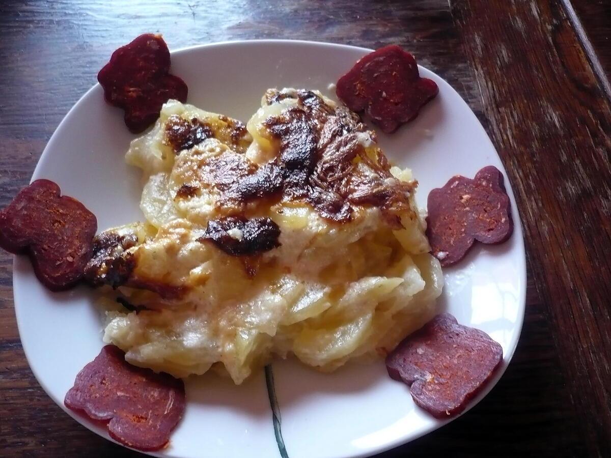 recette Gratin de Ps de terre au chorizo