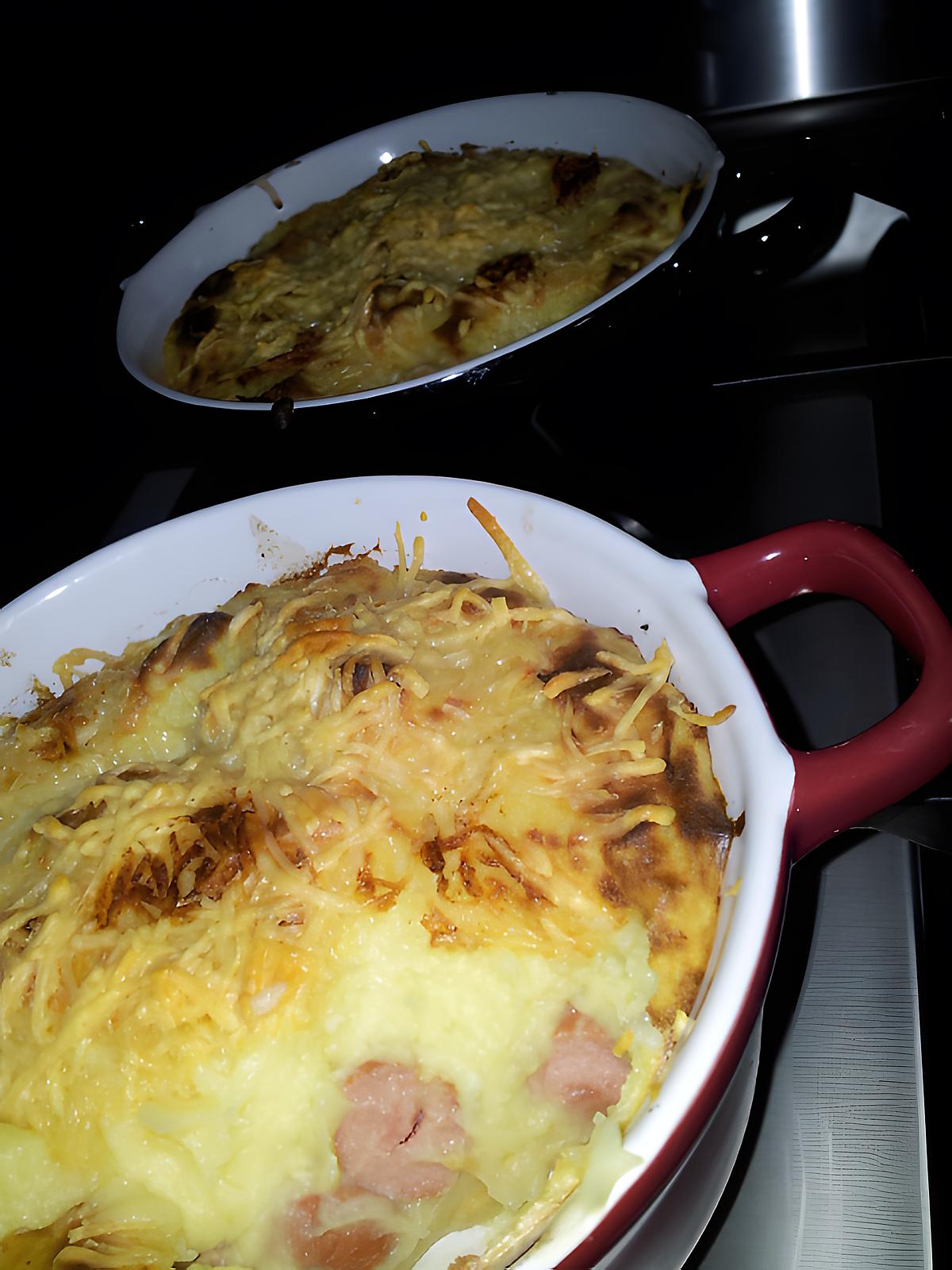 recette Hachis parmentier aux saucisses de strasbourg