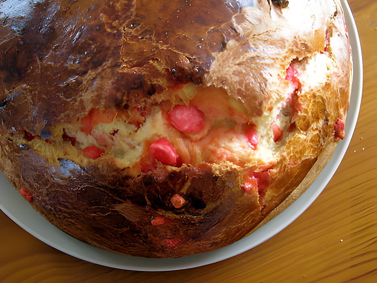 recette Brioche aux pralines roses