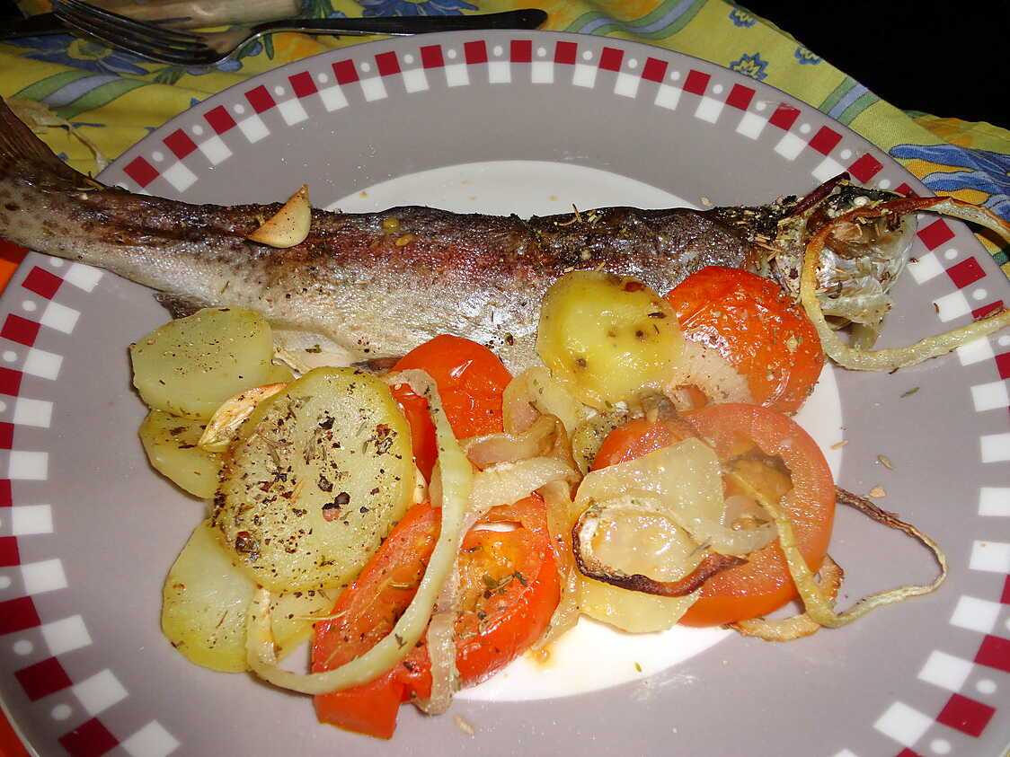 Recette de TRUITES AU FOUR