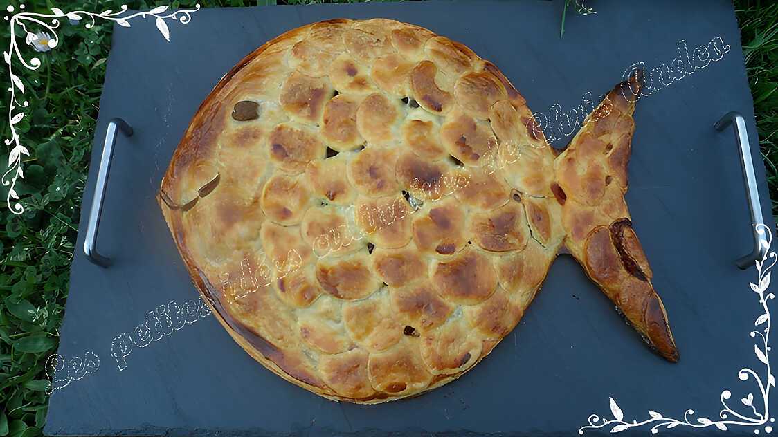 Poisson d'avril à la viande de bœuf et Bresse bleu