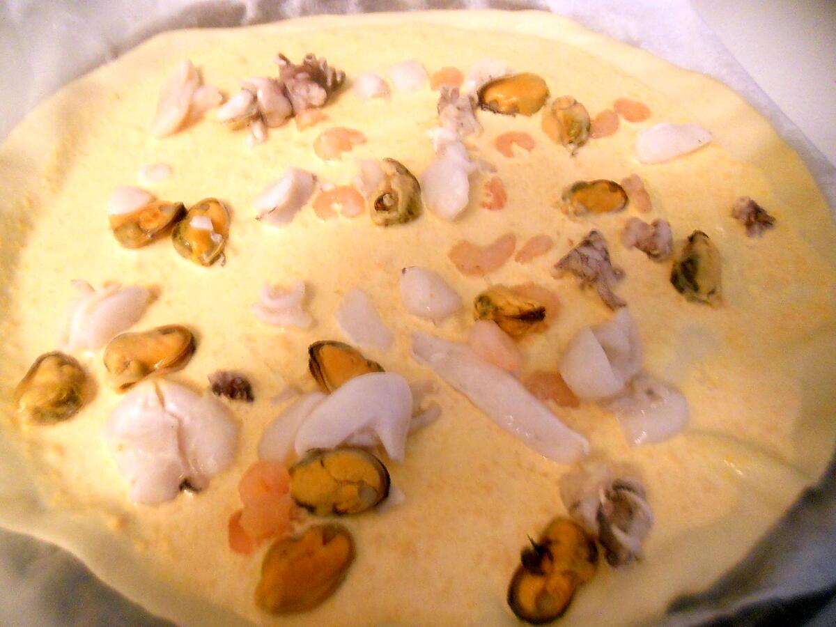 recette Pizza aux fruit de mer