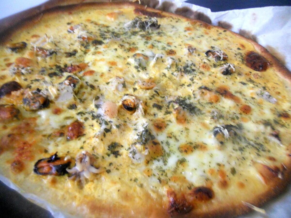 recette Pizza aux fruit de mer