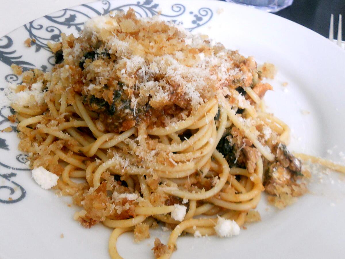 recette Spaghettis a la sardine de Mamie