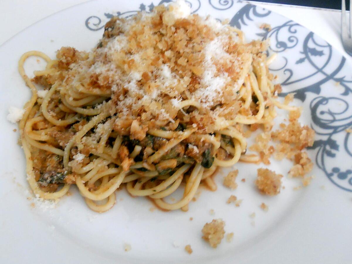 recette Spaghettis a la sardine de Mamie