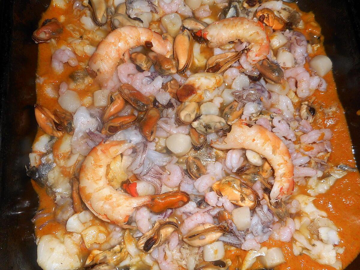 recette Gratin de fruit de mer