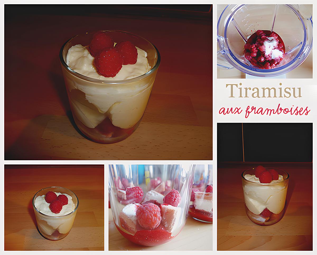 recette Tiramisu aux framboises