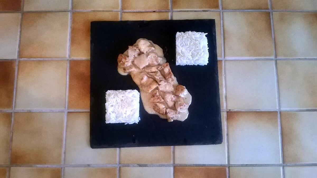 recette Filets de Poulet express  à la crème et Paprika.