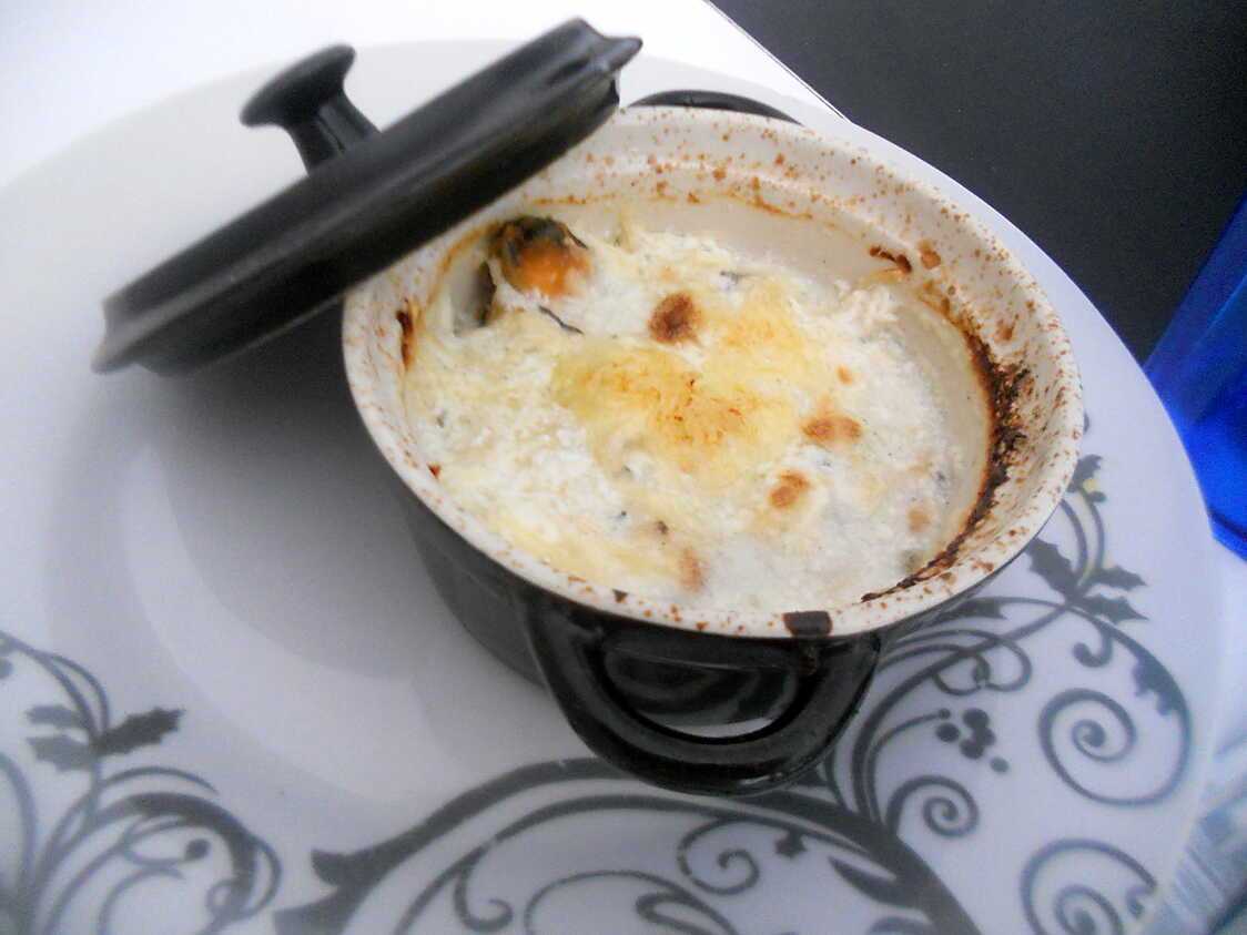 Recette de Cassolette de fruit de mer sauce roquefort