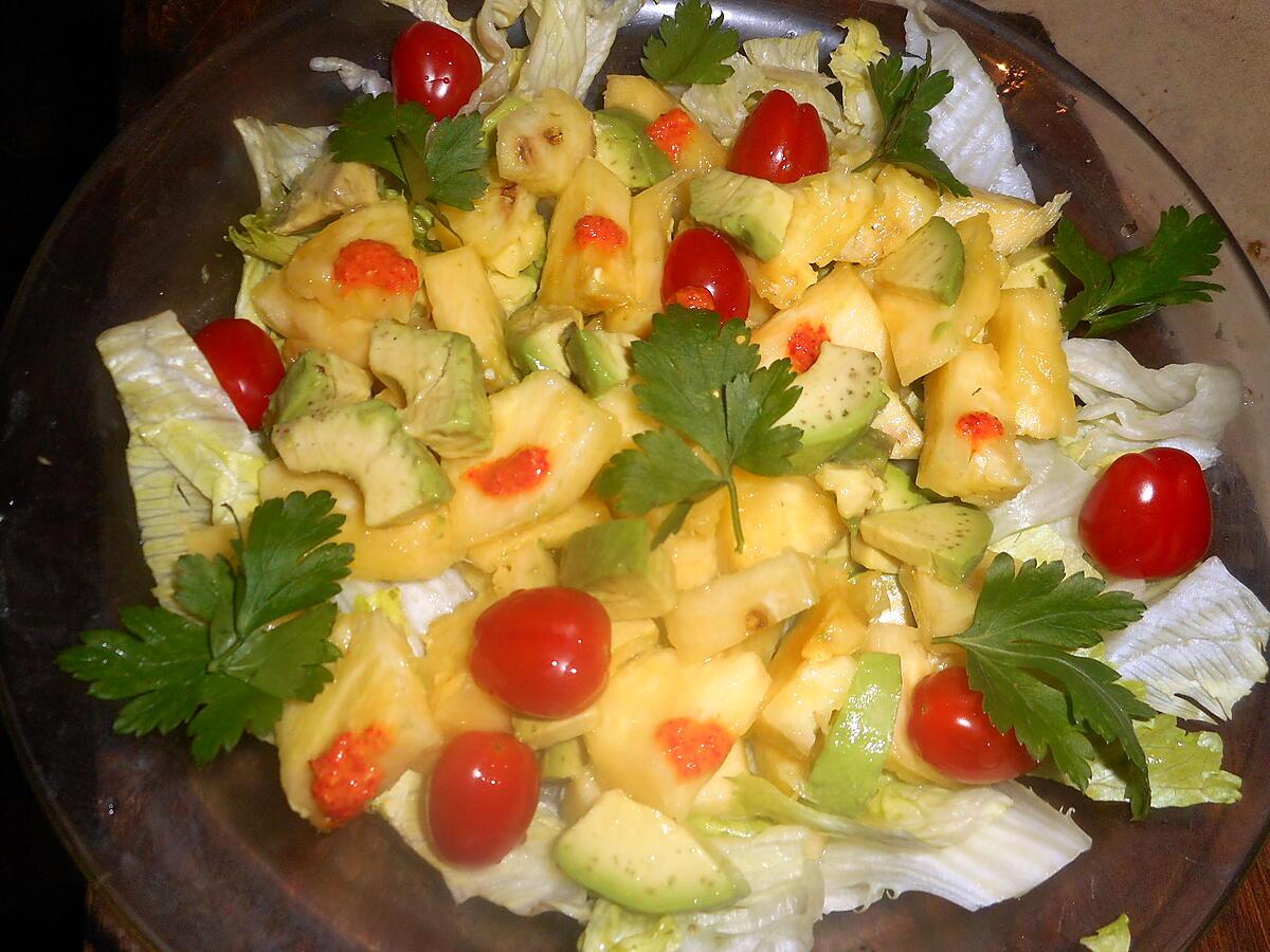 recette Salade d ananas et avocat