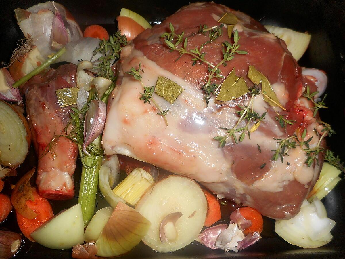 recette Gigot d agneau roti aux haricots soissons