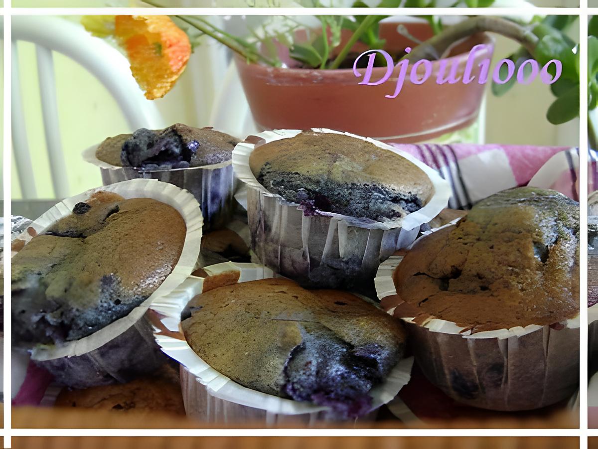 recette Véritables Muffins aux Myrtilles!!!!!!!