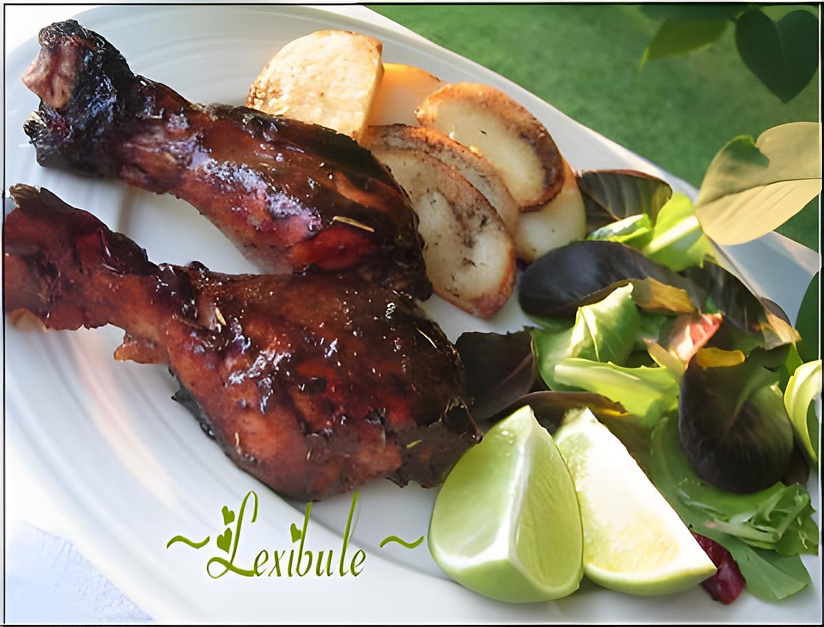 recette Pilons de poulet miel, lime et romarin