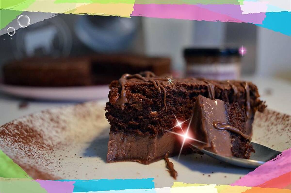 recette gâteau magique et pétillant au chocolat