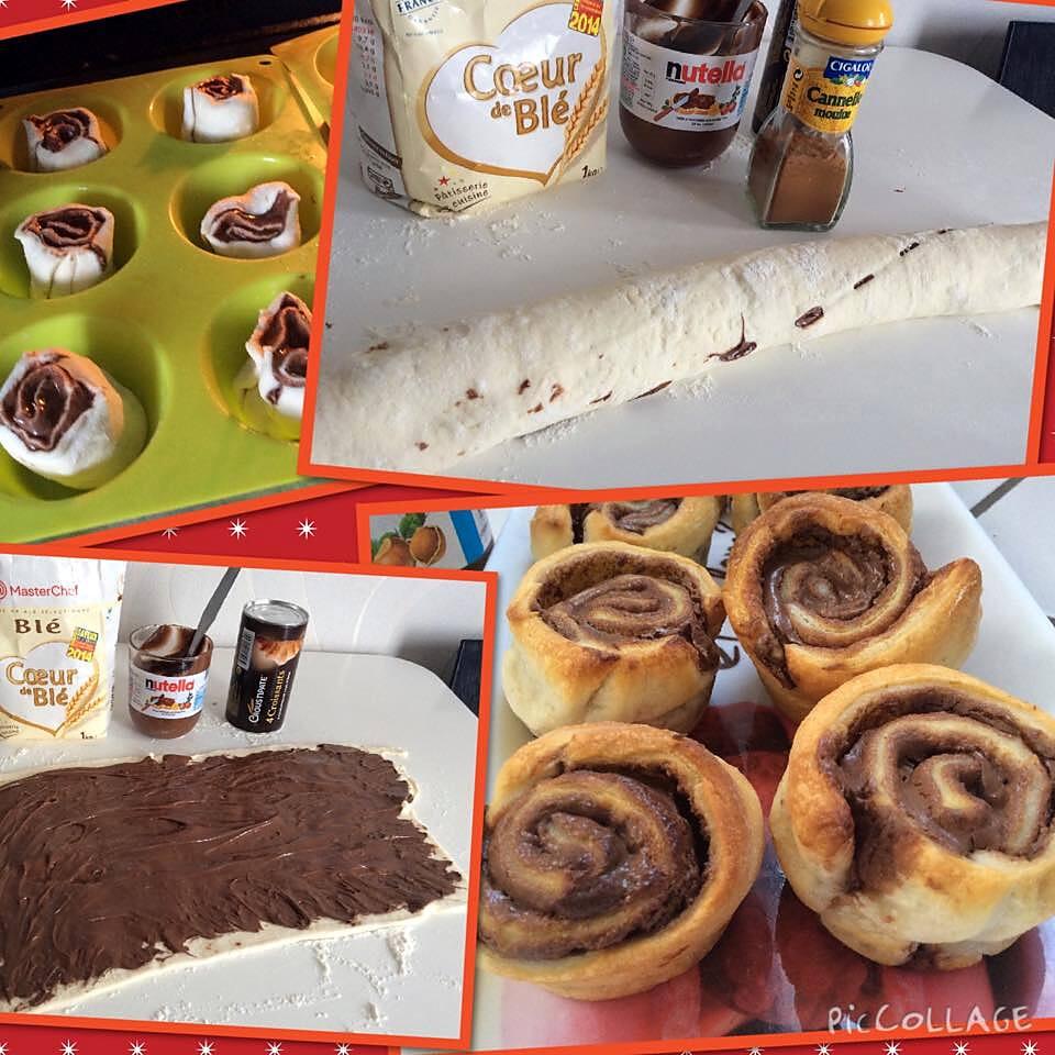 recette tourbillons nutella-cannelle