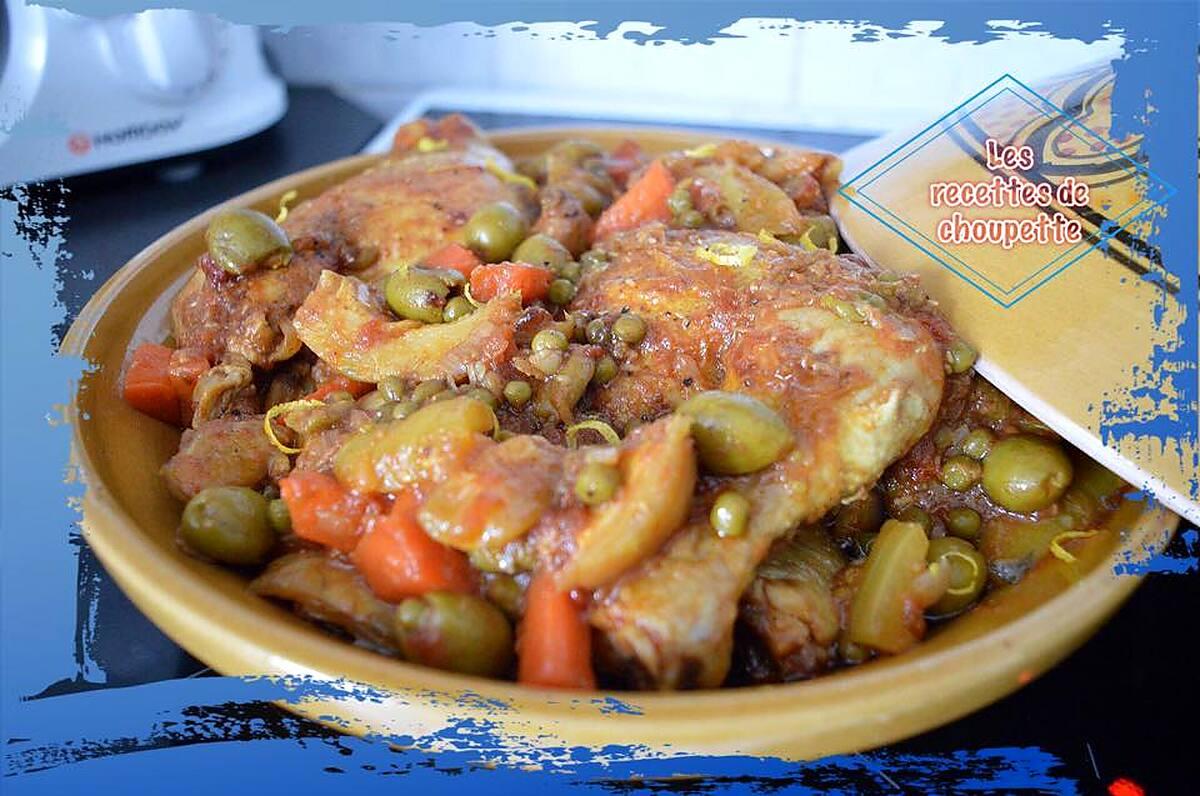 recette tajine de poulet aux légumes