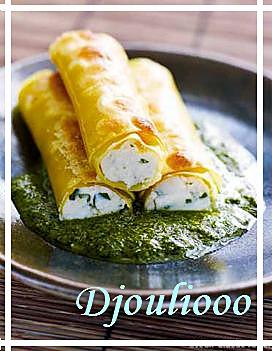 recette Cannelloni de Ricotta au Pesto d'Estragon et Basilic!!!