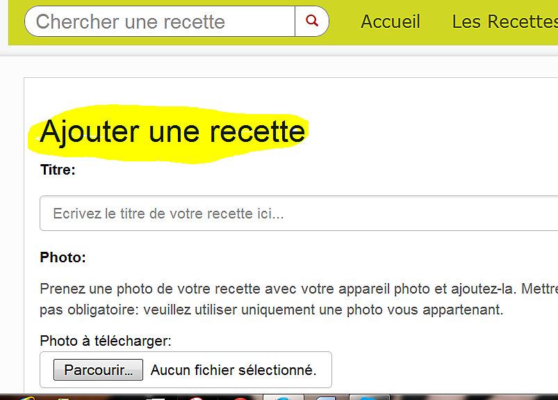 recette Comment faire un lien comme je fais dans mes recettes (demandé aujourd'hui par Rosinette)