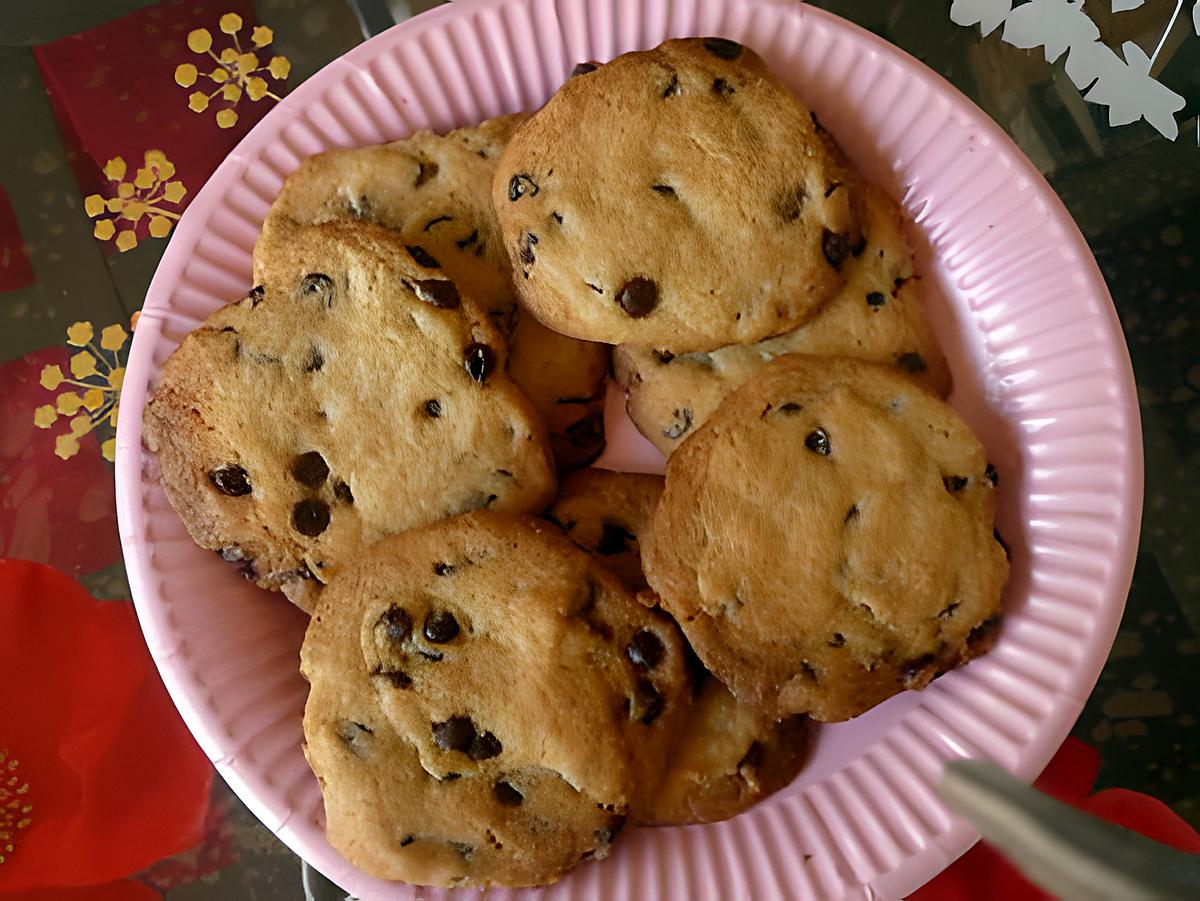 recette Les Cookies Au Pépites de chocolat de Edwige