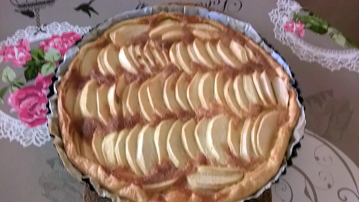 recette tarte à la cassonade et aux pommes