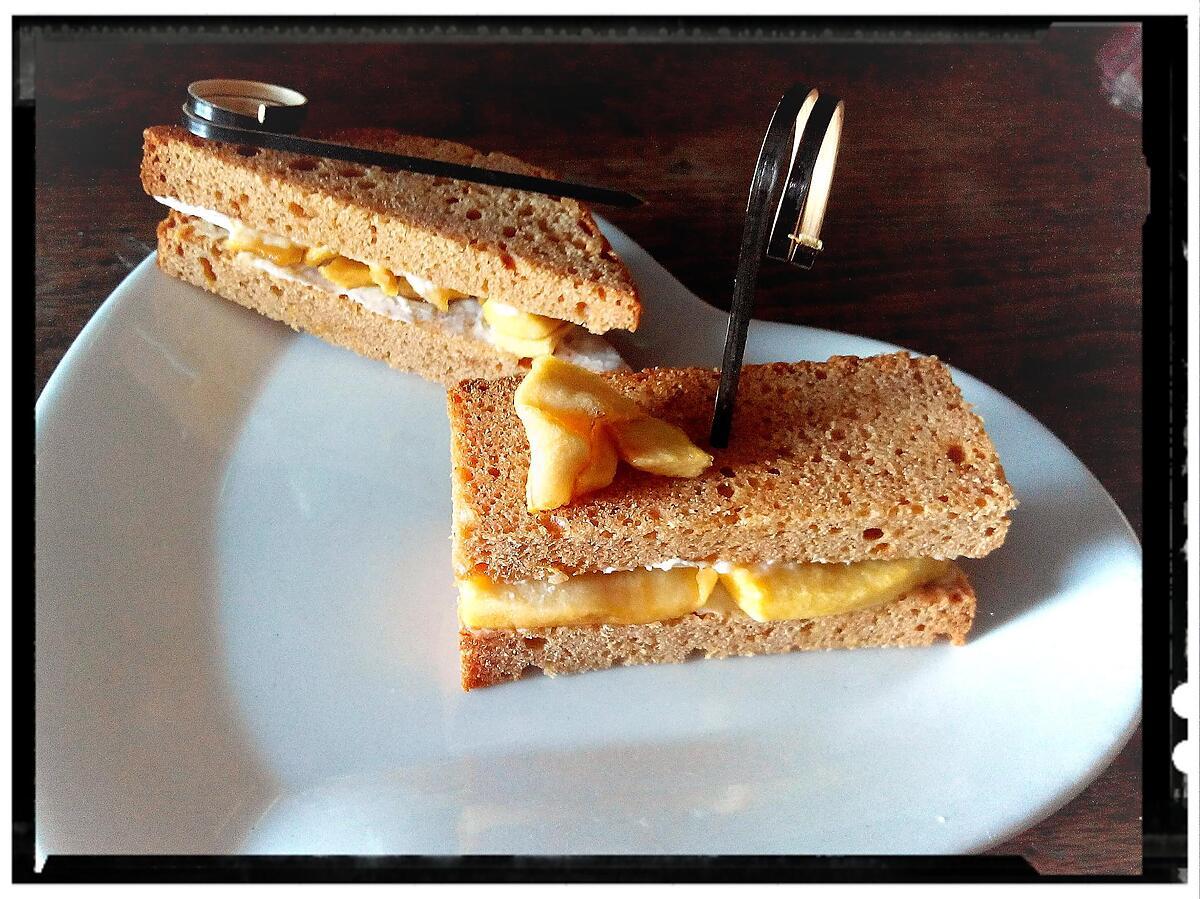 recette casse croûte de pain d'épice aux pommes fondantes