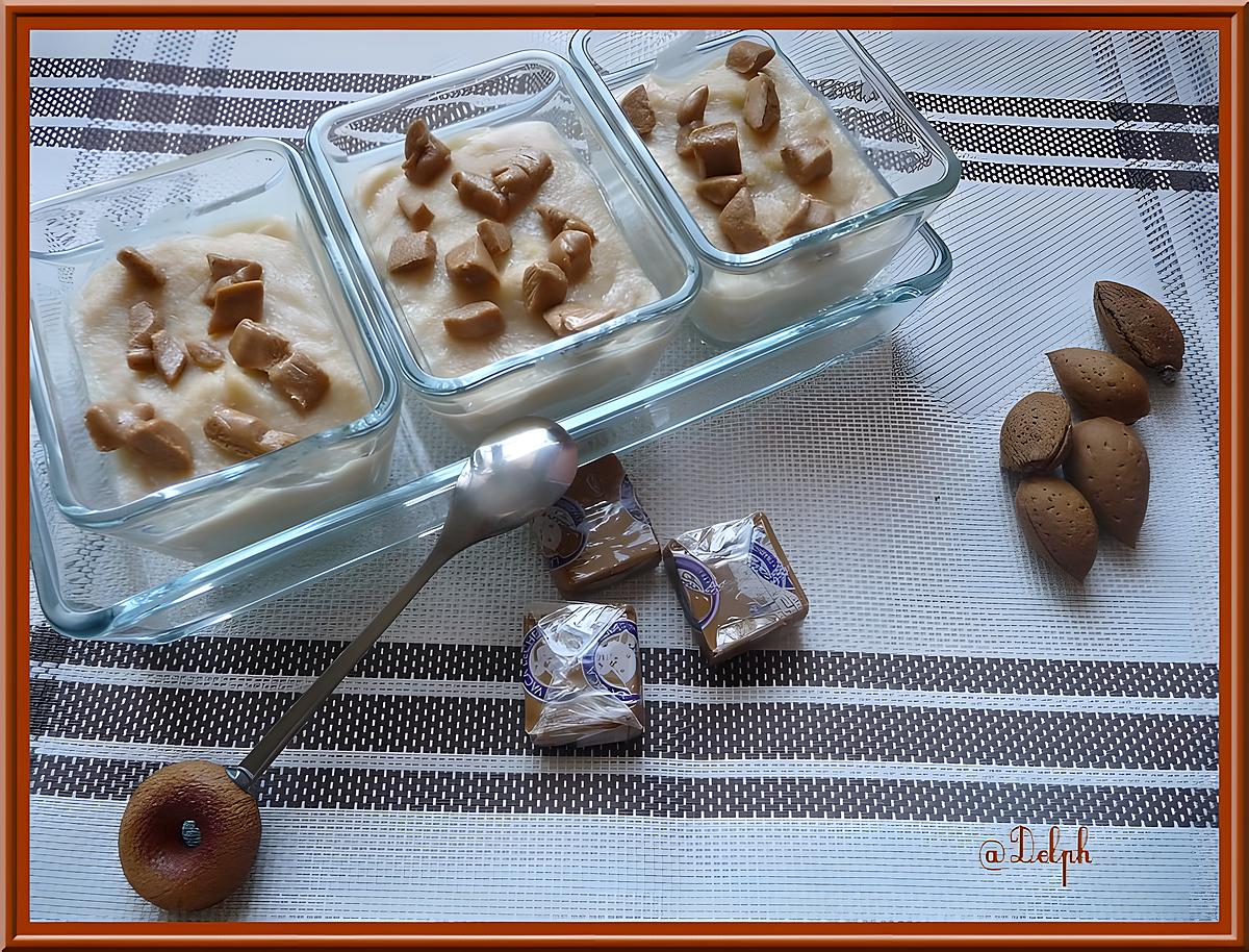 recette Semoule saveur amandes caramel salé