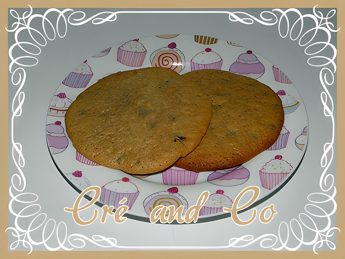 recette Cookies chocolat au lait, noisettes et pépites de chocolat