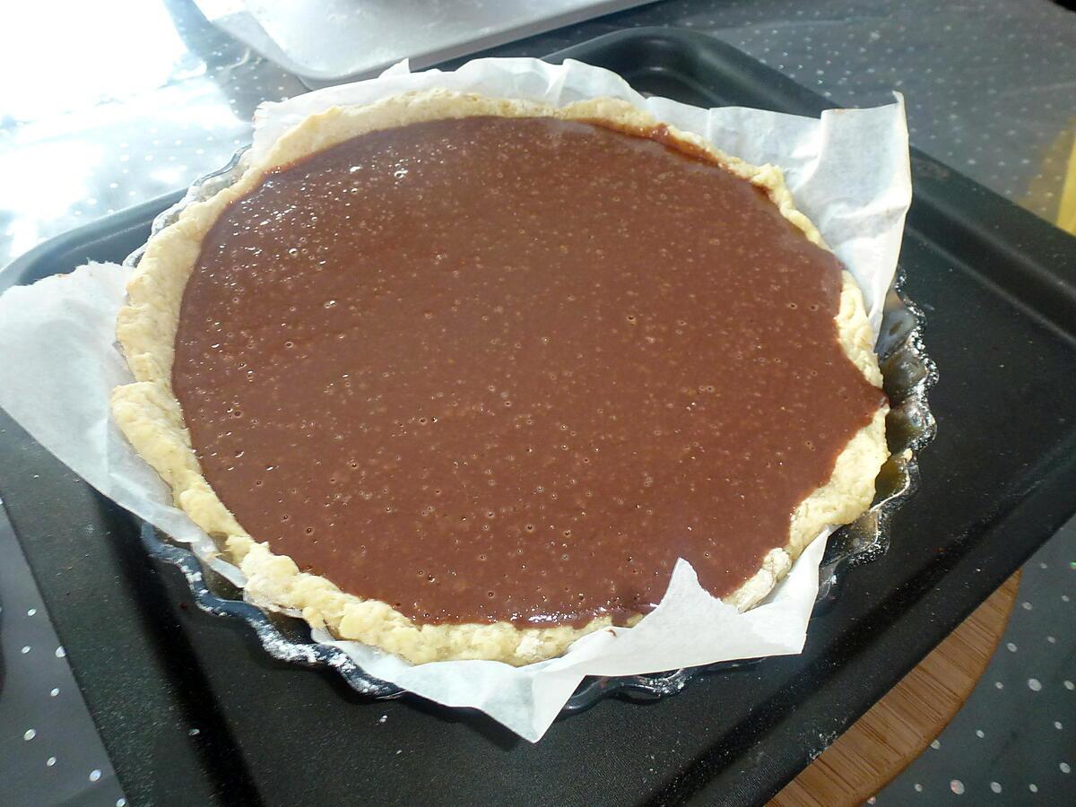 recette Tarte fondante au chocolat facile