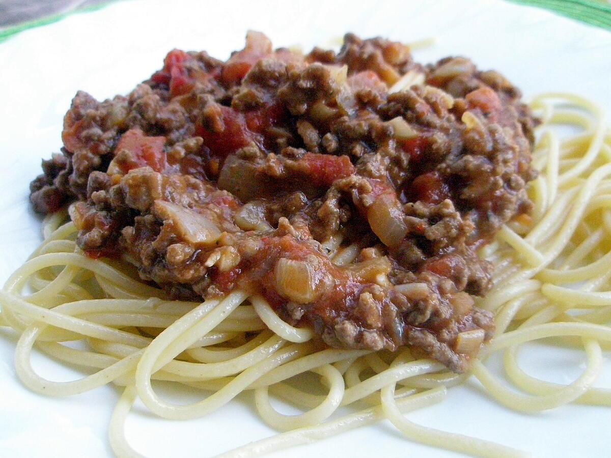 recette Mes Spaghettis  bolognaises