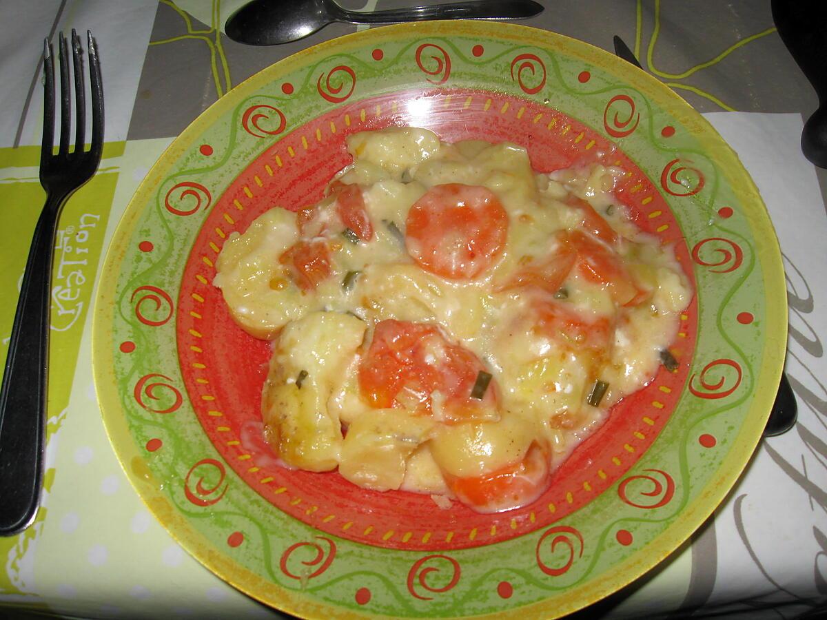 recette Gratin aux légumes, sauce au fromage