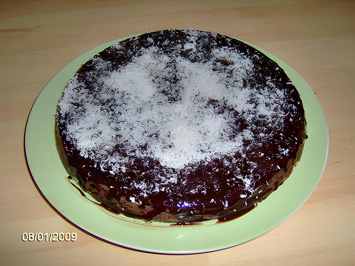 recette gateau chocolat / noix de coco