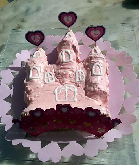 recette Gâteau d'anniversaire château de Princesse