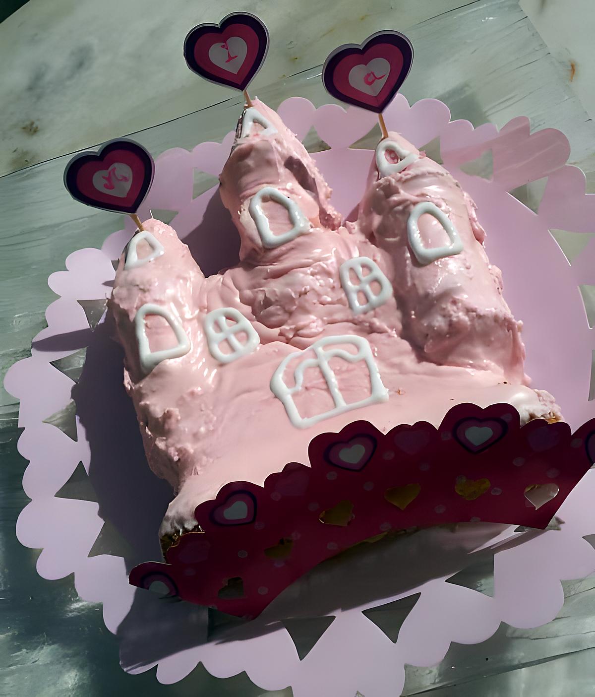 recette Gâteau d'anniversaire château de Princesse