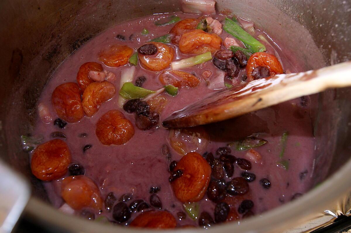 recette Lapin aux abricots et à la crème de cassis