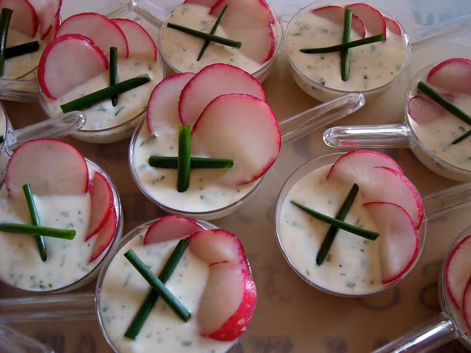 recette verrines radis/chèvre