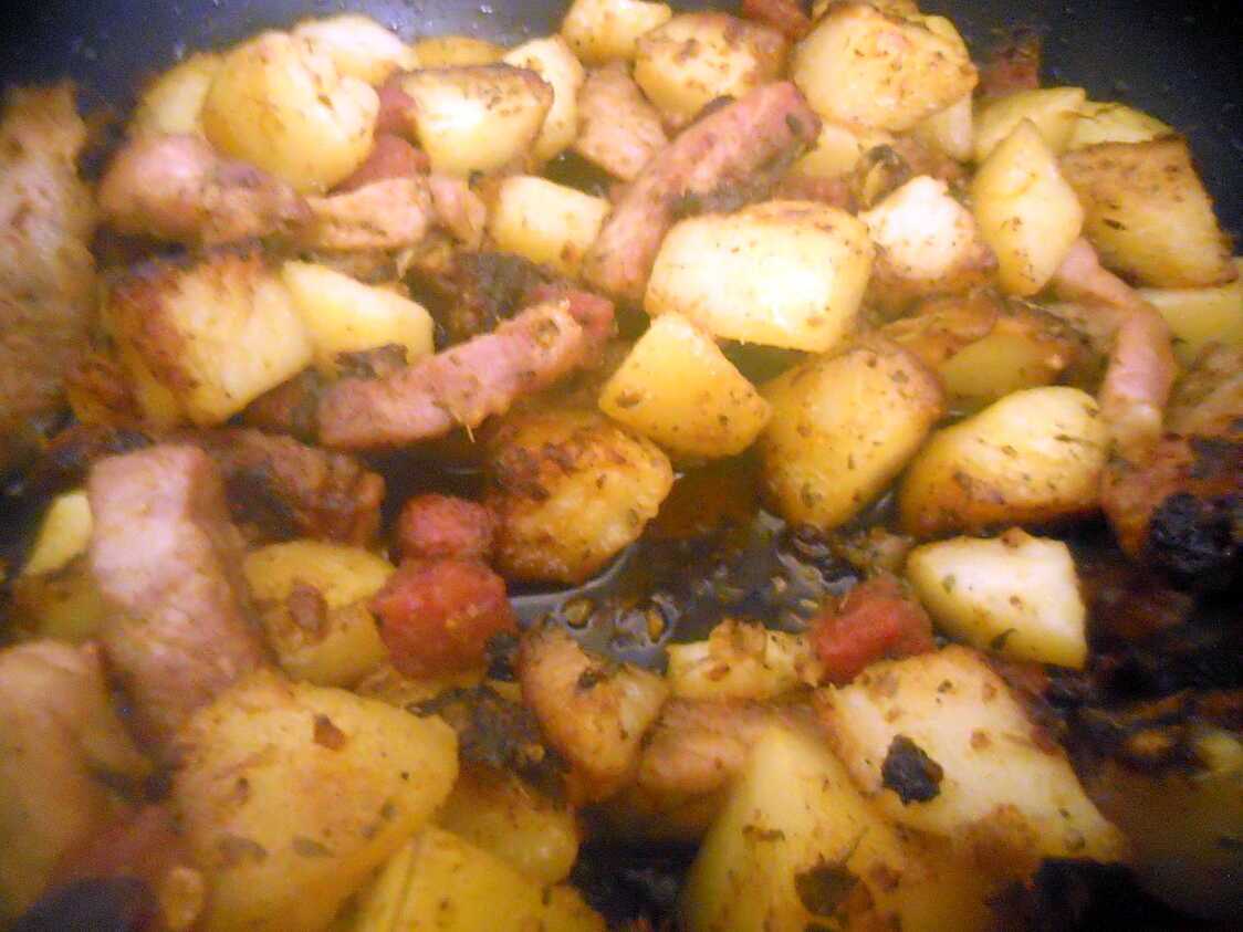 Pommes de terre sauté au chorizo de mon cheri