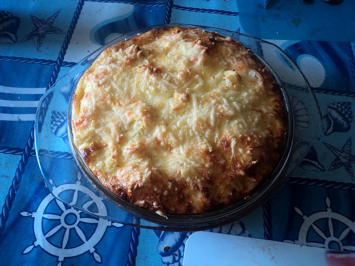 recette gratin de chou fleur et surimi