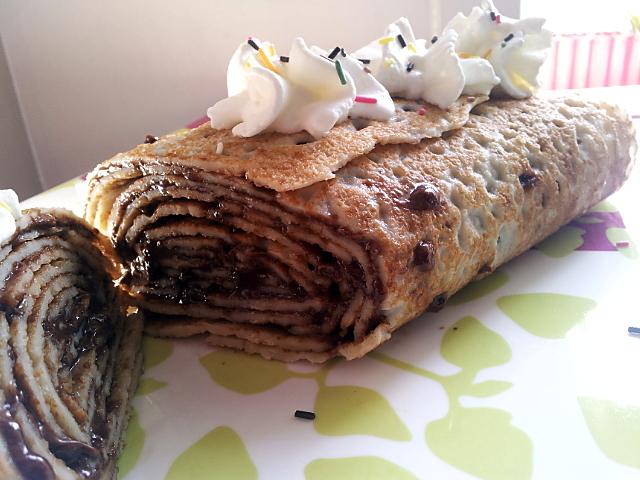 recette Roulé de crêpes au Nutella