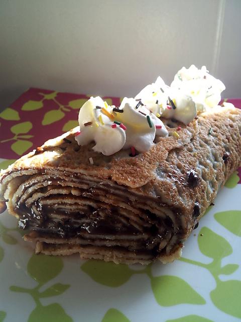 recette Roulé de crêpes au Nutella