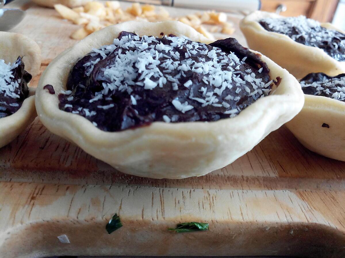 recette Tartelette chocolat-pomme