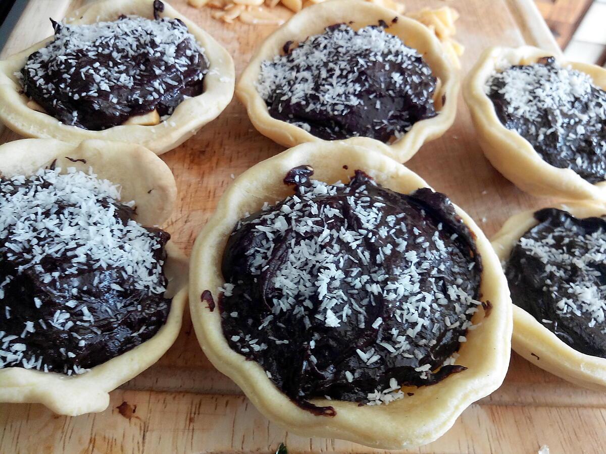 recette Tartelette chocolat-pomme