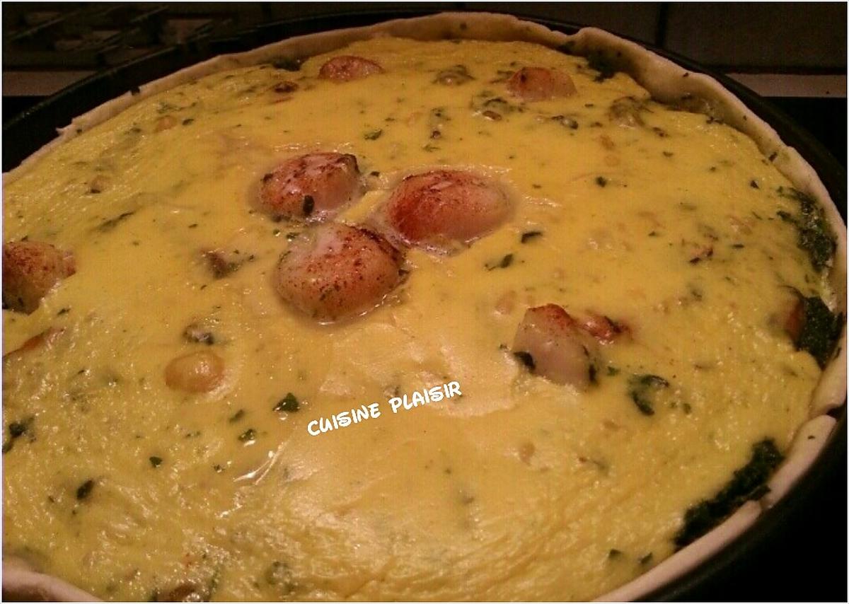 recette Quiche aux épinards et fruits de mer