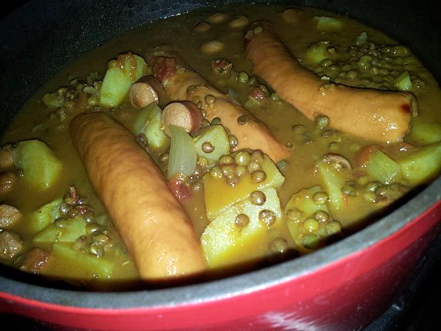 recette Ragoût de Lentilles au curry