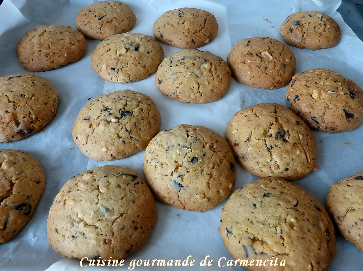 recette Cookies aux noix de pékan, amande et chocolat