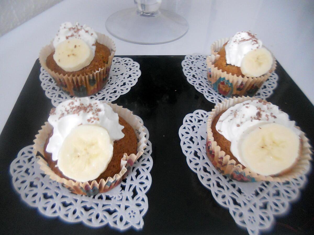 recette Cupcakes bananes pepites de chocolat