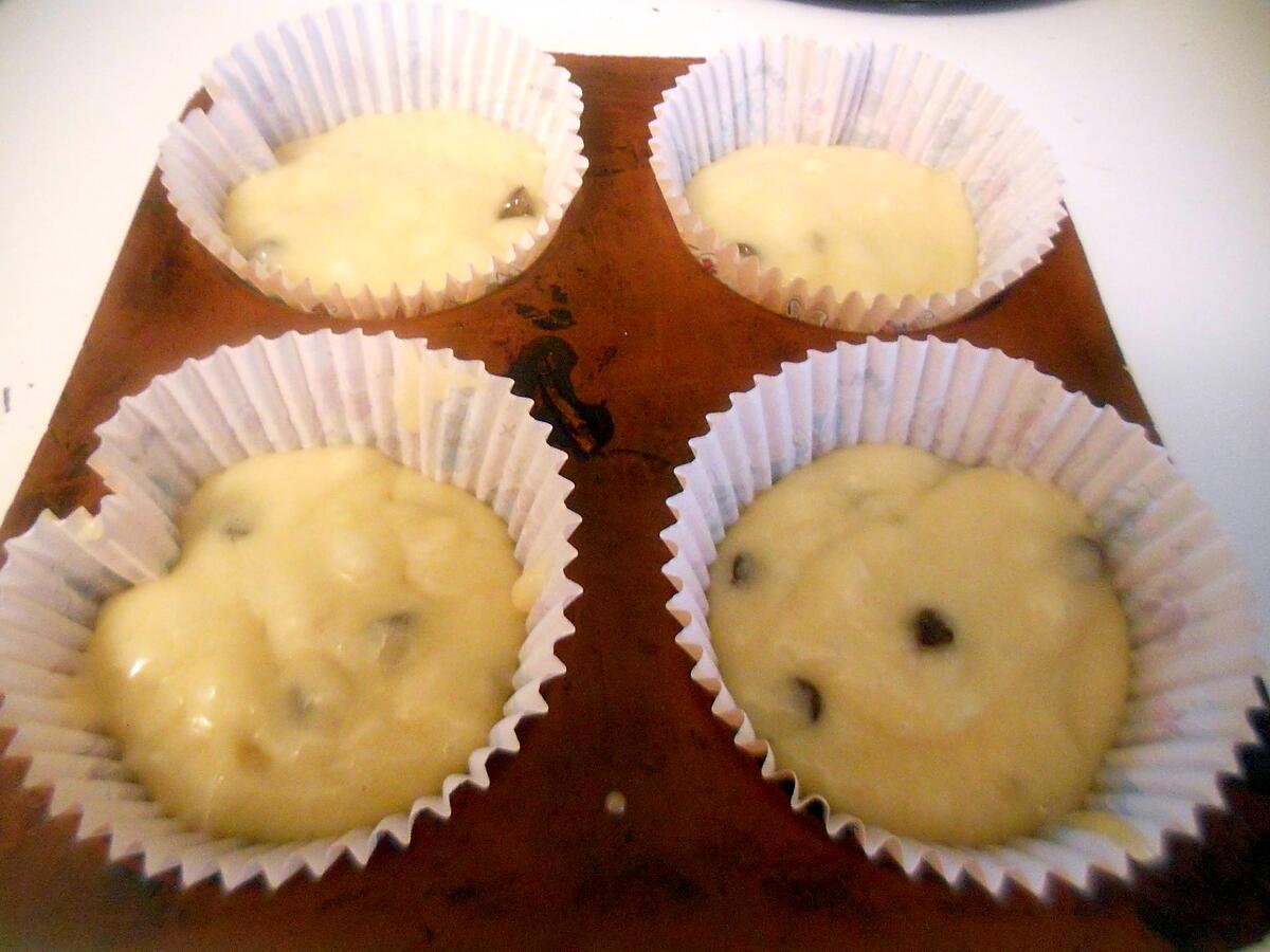 recette Cupcakes bananes pepites de chocolat