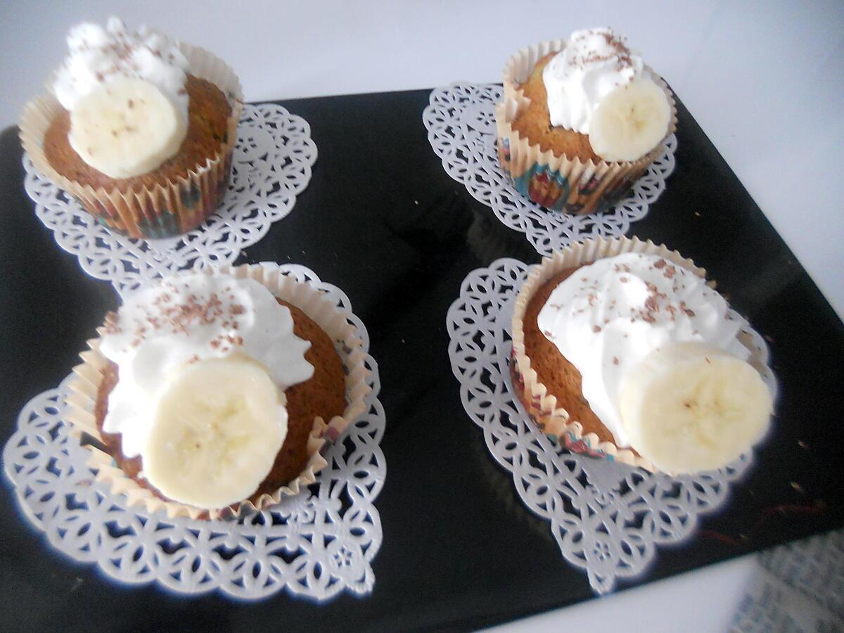 recette Cupcakes bananes pepites de chocolat
