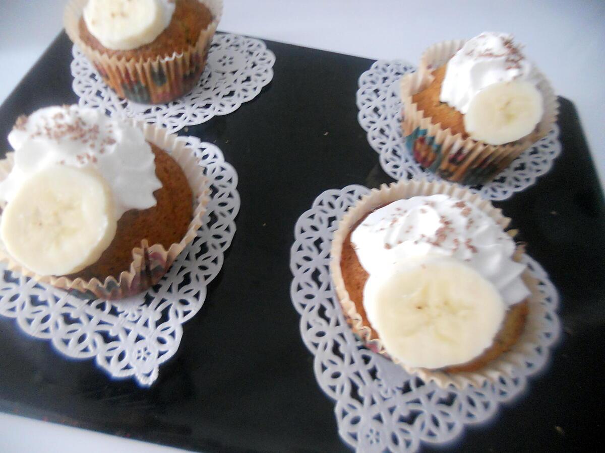 recette Cupcakes bananes pepites de chocolat